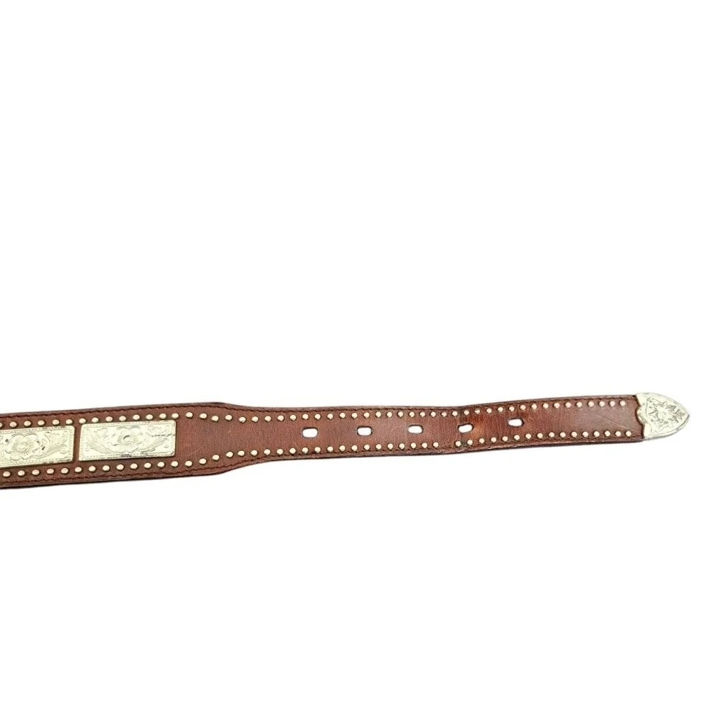 Western Belt Leather Brown Men's Nocona Size 40